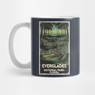 A Vintage Travel Art of the Everglades National Park - Florida - US Mug